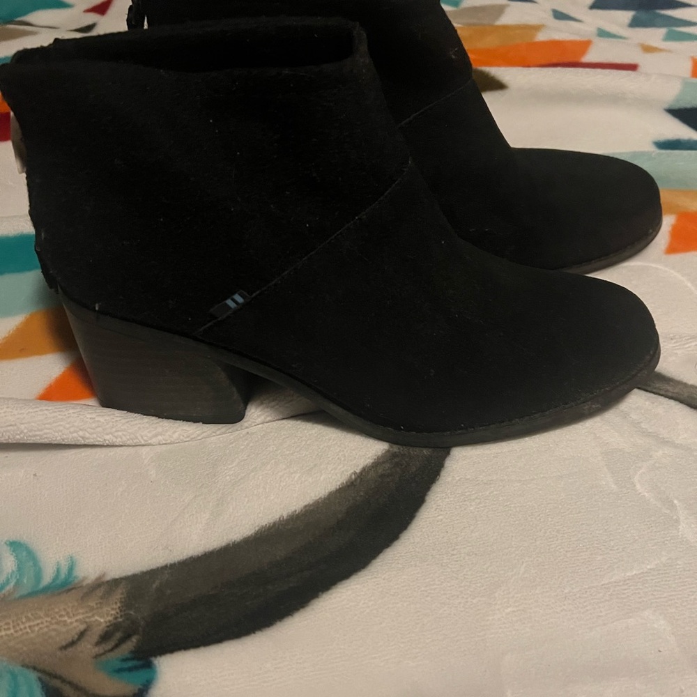 Toms Black Ankle Booties